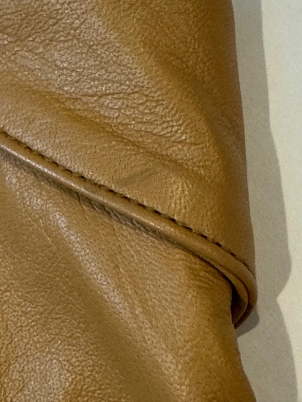 Vintage Munper Leather Jacket Mens Bomber Tan Lambskin Made In Spain 11311